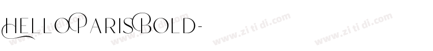 Hello Paris Bold字体转换 Hello Paris Bold字体转换